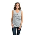 thumbnail image 2 of Thread Tank You Are You Women's Sleeveless Muscle Tank Top Sport Grey X-Large, 2 of 4