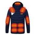 thumbnail image 6 of guisaled Heated Jacket for Men Women wiht Hood Winter Windproof Heated Coat USB Charging 4 Heating Levels 21 Zones Heated Hoodies, 6 of 9