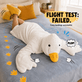 thumbnail image 3 of Duck Pajamas, Duck Onesie, Oversized Fleece Goose Blanket Hoodie with Wing Sleeves, Funny Animal Costume, 3 of 7
