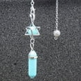 thumbnail image 4 of Natural Stone Pendant Pendulum for Dowsing Divination Hexagonal Prism Healing Crystal Merkaba Energy Shuttle Spiritual Pendulo, 4 of 15