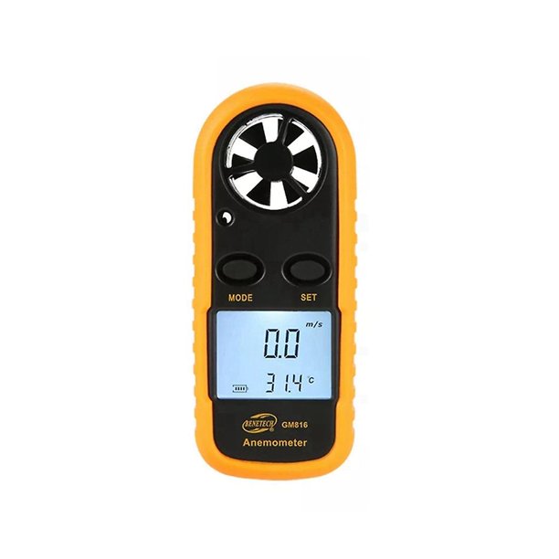 Anemómetro digital Anemómetro Gm816 Instrumento de medición de velocidad del viento Anemómetro de nivel de energía eólica
