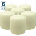 thumbnail image 2 of Hyoola 3 x 3 Ivory Unscented European Made Pillar Candles, Dripless Paraffin Wax with Smokeless Cotton Wicks, 6-Pack, 2 of 9