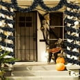 thumbnail image 5 of 20 FT Feet Black Garland - 3 PC Lightening Halloween Tawdry Garland For Holiday Tree, Wall, Rail, Fireplace, Floats - Halloween Garland For Indoor(6.66ft * 3), 5 of 5