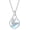 05-May.-Lily of the valley, variant on Moonstone Birth Flower Necklaces 925 Sterling Silver Teardrop Necklace for Women Mother Jewelry Gifts for Birthday Christmas