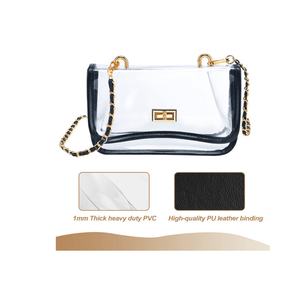 Clear Purses for Women Stadium Approved, Cute Clear Crossbody Bag Clear