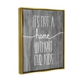 thumbnail image 4 of Stupell Industries Fur Kids Animal Lover Rustic Tree Pattern Graphic Art Metallic Gold Floating Framed Canvas Print Wall Art, Design by Daphne Polselli, 4 of 5