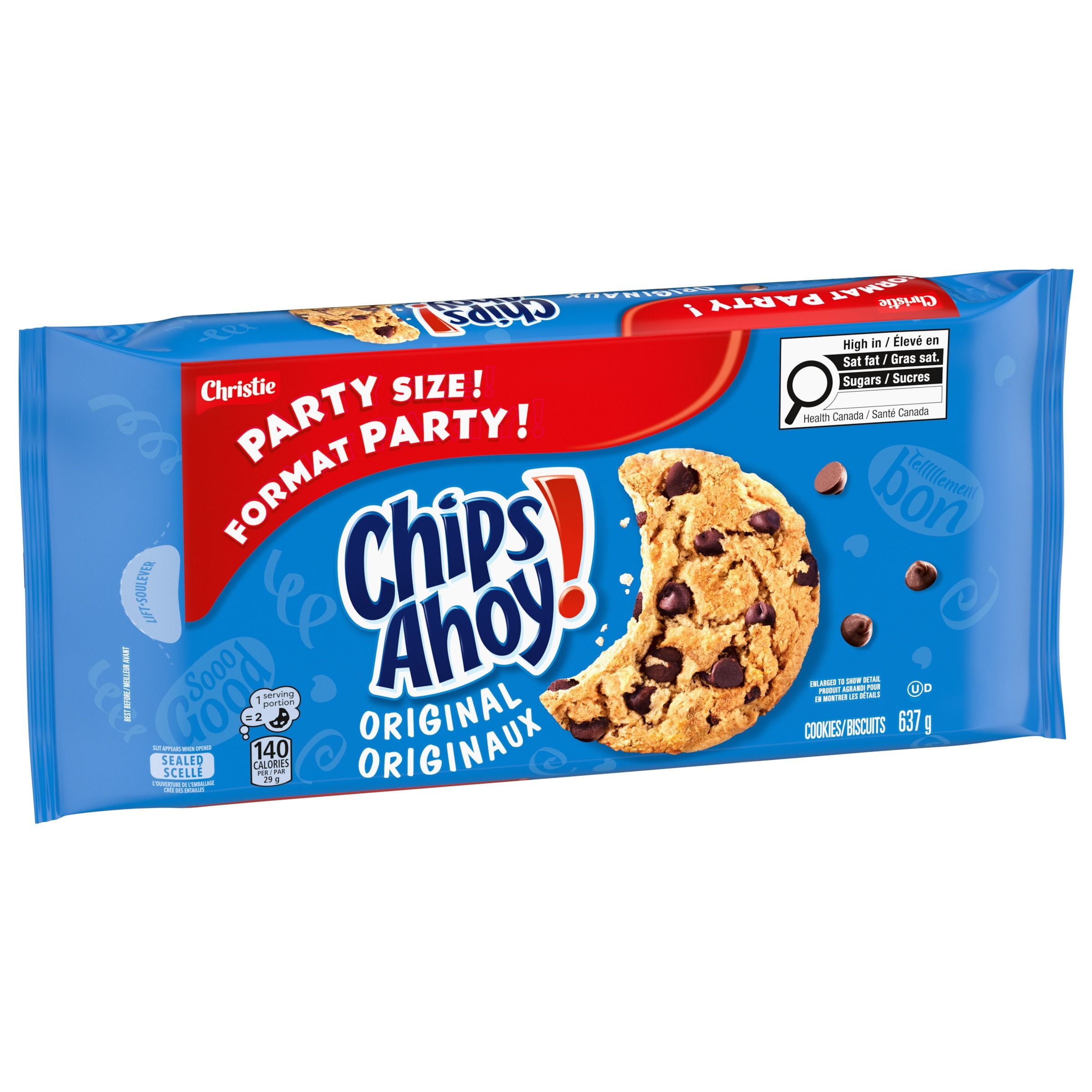 Chips Ahoy! Original Cookies, Chocolate Chip, Party Size, 637 g