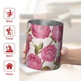 thumbnail image 5 of 12oz Coffee Tumblers Pioneer Flower Floral Print Pattern Stainless Steel Vacuum Insulated Travel Tumbler Coffee Cups Mug with Lid and Straw with Cleaning Brush for Cold & Hot Drinks, 5 of 5