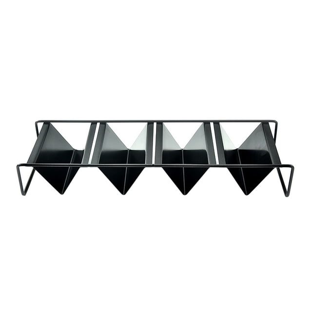Pancake Display Rack 4 Slots Wave Shape Taco Holder Pancake Holder Metal Taco Metal Baking Cooking Food Stand for Kitchen