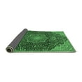 thumbnail image 2 of Ahgly Company Indoor Square Medallion Emerald Green Traditional Area Rugs, 8' Square, 2 of 4