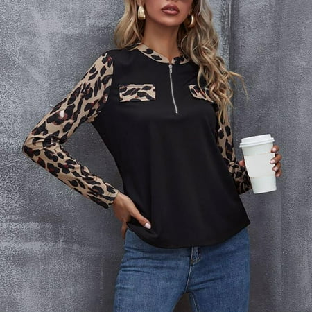 

Aayomet Bustier Tops For Women Womens Fall Long Sleeve Stretch Slim Round Neck Ribbed Basic Shirts Black L