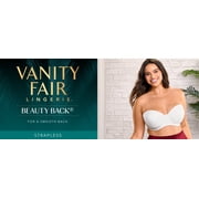 Vanity Fair Lingerie Women's Beauty Back Smoothing Underwire Strapless Bra, Style 74380