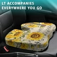 thumbnail image 4 of Premium Sunflower Pattern Memory Foam Seat Cushion Ergonomic Chair Pad for Office Chair, Car, Airplane & Bleachers Sciatica, Tailbone Hip & Back Pain Relief - Chair Cushion for Long Office Workers., 4 of 5