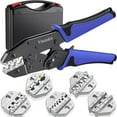 thumbnail image 1 of Juego de herramientas de crimpado Vesmikit de 6 piezas con carraca y 6 matrices, 1 of 7