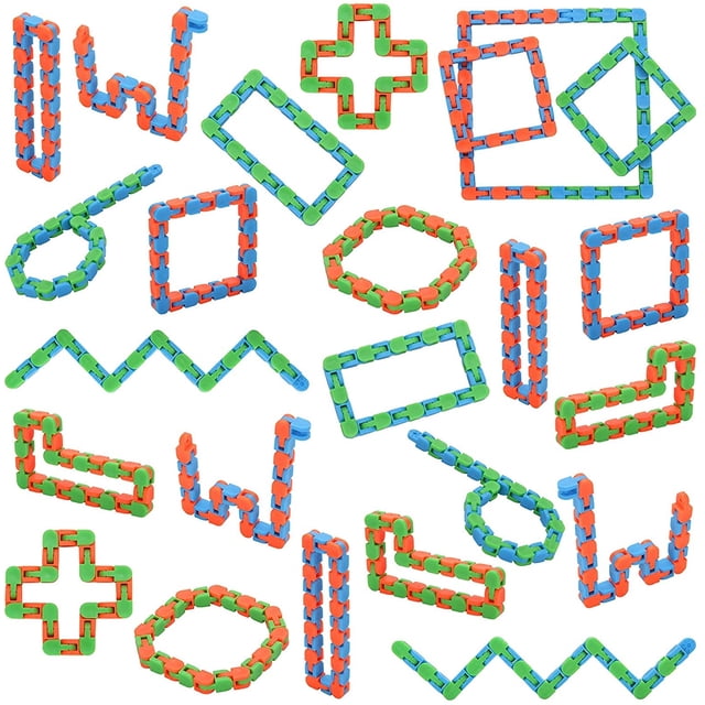 Yeetec 24 Pack 24 Links Wacky Tracks Snap and Click Fidget T Yeetec Yeetec