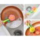 thumbnail image 4 of Juego de cepillos universales Creative Sunflower: cepillo de limpieza de cocina con mango largo y base: mantiene las ollas y sartenes limpias y en buenas condiciones, verde, 4 of 4