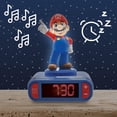thumbnail image 2 of Lexibook, Super Mario, Mario Nightlight Alarm Clock, Sounds and Melodies, LCD Backlit Screen, Luminous, Snooze, Red/Blue, 2 of 8