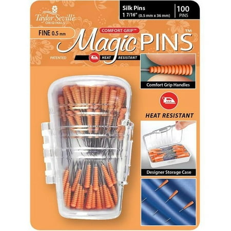 UPC: 0766152219515 | Taylor Seville Magic Pins Fine Silk 1 7/16 100pc