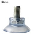 thumbnail image 3 of Splihome 10 Pcs M8 Clear Nut Thumb Screw Suction Cups/Pad Suckers Turn Plastic/Rubber 34mm, 3 of 5