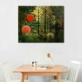 thumbnail image 3 of COMIO Henri Rousseau Canvas Wall Art - Virgin Forest with Setting Sun Print Poster - Famous Painting Wall Decor for Home Jungle Picture(Virgin Forest with Setting Sun), 3 of 5