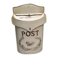 thumbnail image 1 of European Retro Rural Wall Mount Mailbox Mail Box Iron Post Letter White, 1 of 8
