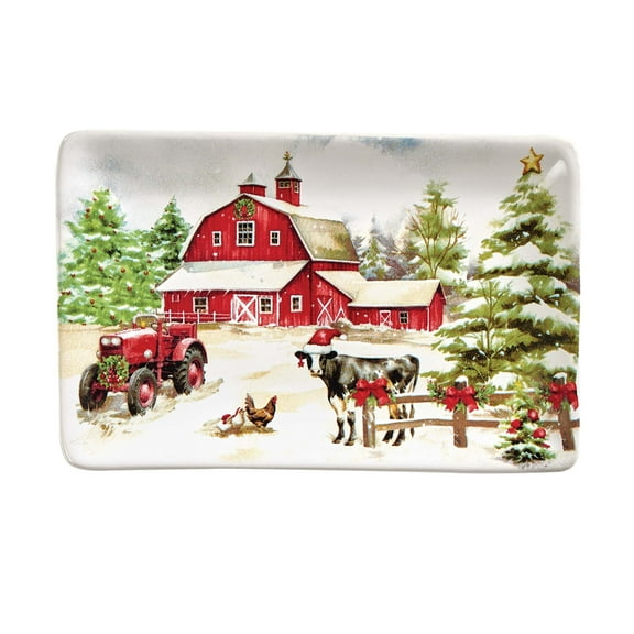 Park Designs Christmas At The Farm Red Spoon Rest