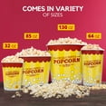 thumbnail image 7 of [25 Pack] Popcorn Buckets Disposable - 64 Oz Yellow and Red Paper Popcorn Containers - Solo Popcorn Tubs for Home and Theater Movie Night - Popcorn Cups for Circus, Carnival Theme Party Decorations, 7 of 7