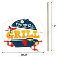 thumbnail image 6 of Big Dot of Happiness Fire Up the Grill - Summer BBQ Picnic Party Photo Booth Props Kit - 20 Count, 6 of 6