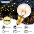 thumbnail image 3 of Ruiandsion E14 LED Light Bulb AC/DC 12-24V G40 LED Replacement Light Bulbs for Chandelier Wall Lamp Home Lighting 2200K Warm White 10pcs, 3 of 7