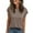 1# Coffee, variant on Cap Sleeve Top Womens Loose Fit Comfort Crewneck Casual T-Shirt for Summer Dark Gray M
