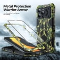thumbnail image 6 of Compatibility with iPhone 16 Pro Max Case Heavy Duty Protection Rugged Screw Full Body Military Grade Metal Bumper Rubber with Hard Durable Phone Cases Cover Men  2024 Camouflage, 6 of 14