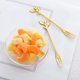 thumbnail image 2 of Juego de Tenedores de Fruta de Pastel de Hoja de Acero Inoxidable de 20 Piezas Degustación de Tenedores de Postre Accesorio de Cocina Fiesta de Bodas Oro, 2 of 5