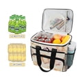 thumbnail image 2 of FORMRS Insulated Cooler Bag 24 Cans Capacity Soft Leakproof Lunch Box with Side Pockets, Pink Seashell, 2 of 7