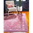 thumbnail image 3 of Unique Loom 3140596 9 x 12 ft. D Amore Austin Rectangular Rug, Pink, 3 of 10