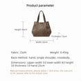 thumbnail image 2 of Leopard Print Large-Capacity Canvas Tote Bag, Stylish & Versatile for Daily Commute & Shopping, Brown Canvas with Leopard Print, Women's Ba, 2 of 7