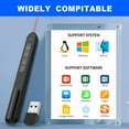 thumbnail image 4 of Presentation Clicker, Hyperlink Volume Control Wireless Presenter, PPT PowerPoint Clicker, RF 2.4GHz USB Presentation Remote Control PowerPoint Slide Advancer for Keynote/PPT/Mac/PC, 4 of 6