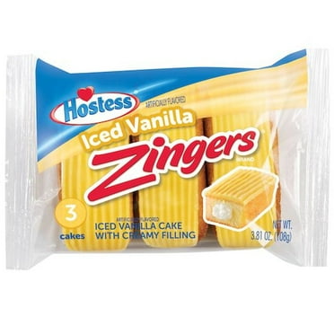 Zingers Single Serve Vanilla Cake, 3.809 Ounce -- 36 per case.