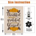 thumbnail image 2 of Thanksgiving Garden Flag 12x18 Inch Double Sided Vertical Thankful Grateful Blessed Farmhouse Outdoor Decor Seasonal Holiday Yard, 2 of 5