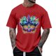 thumbnail image 1 of Tops para hombre, blusas y camisas de manga corta con cuello redondo para hombre, camisetas casuales con estampado de moda para hombre, blusa de manga corta, blusa de poliéster para hombre., 1 of 5
