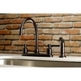 thumbnail image 2 of Kingston FB795DLSP Concord Two-Handle 4-Hole 8" Centerset Kitchen Faucet with Side Sprayer in Oil Rubbed Bronze, 2 of 5