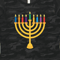 thumbnail image 4 of Inktastic Hanukkah Menorah Candles Women's T-Shirt, 4 of 5
