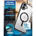 thumbnail image 4 of Phone Case ZAGG Santa Cruz Snap iPhone 16 Plus MagSafe Clear, 4 of 6