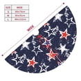 thumbnail image 3 of Qekee Watercolor Stars print Christmas Tree Skirt Red Tree Skirt Winter Tree Skirt for Red Christmas Indoor Outdoor Decorations-36", 3 of 7