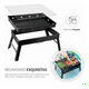 thumbnail image 3 of Asador Parrilla De Carbón Belug Para BBQ Portátil Color Negro, 3 of 5