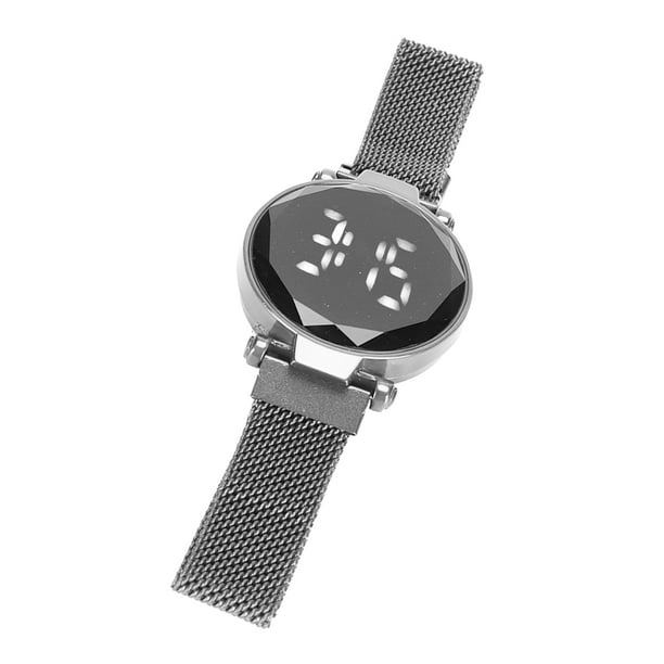 Women LED Watch Round LED Watch Large Number LED Digital For Girl