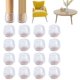 thumbnail image 1 of 18 protectores de suelo de patas de silla de silicona con fieltro para evitar arañazos, 1 of 4