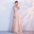 thumbnail image 1 of Vestido de noche elegante con tirantes para estudiantes, graduación, rosa, banquete, dama de honor, 1 of 6