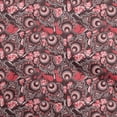 thumbnail image 1 of oneOone Rayon Dark Brown Fabric African Craft Projects Decor Fabric Printed By The Yard 56 Inch Wide, 1 of 4