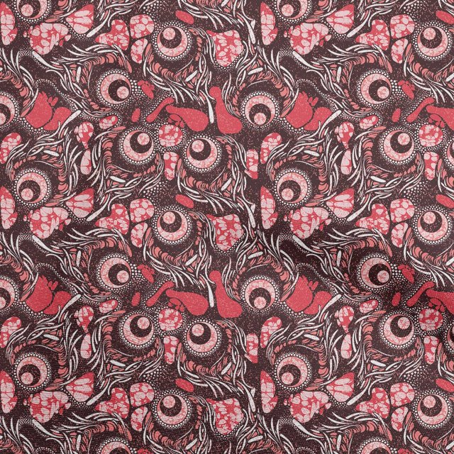 oneOone Rayon Dark Brown Fabric African Craft Projects Decor Fabric Printed By The Yard 56 Inch Wide