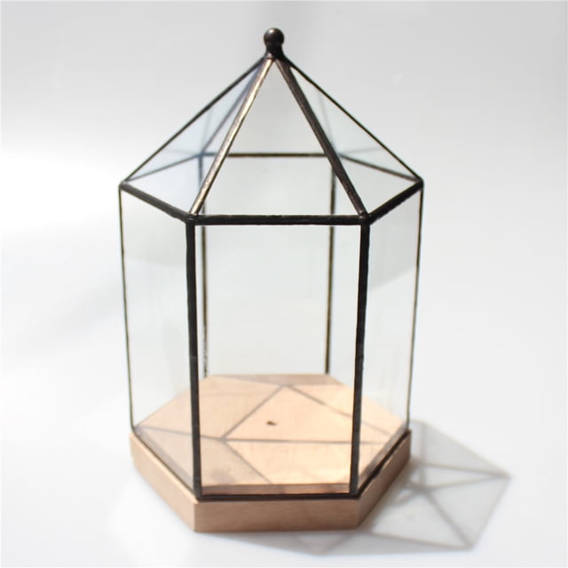 Lámpara de cristal con forma de árbol de fuego, con forma de flor plateada, de seis lados, con forma geométrica puntiaguda, lámpara de cadena, contenedor de lámpara sin lámpara